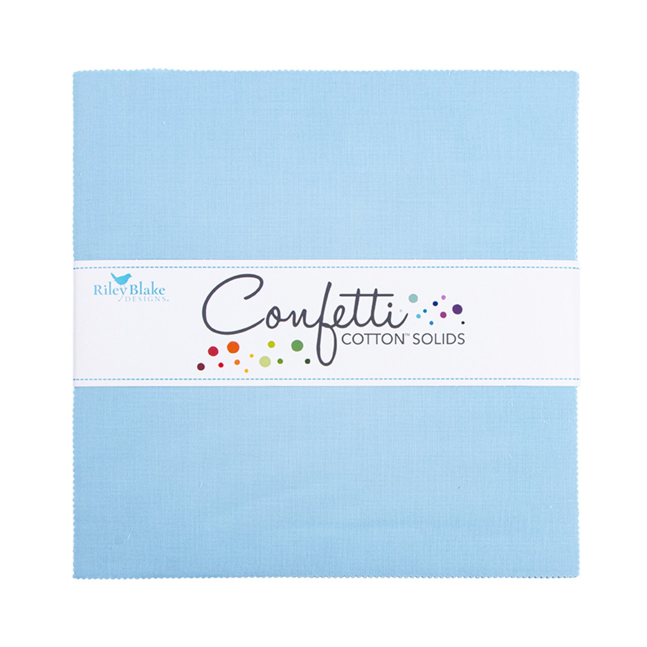 Confetti Cotton 10" Square Pack (Layer Cake / 10" Stacker) in Boy Blue by Riley Blake (10-120-BOYBLUE-42)